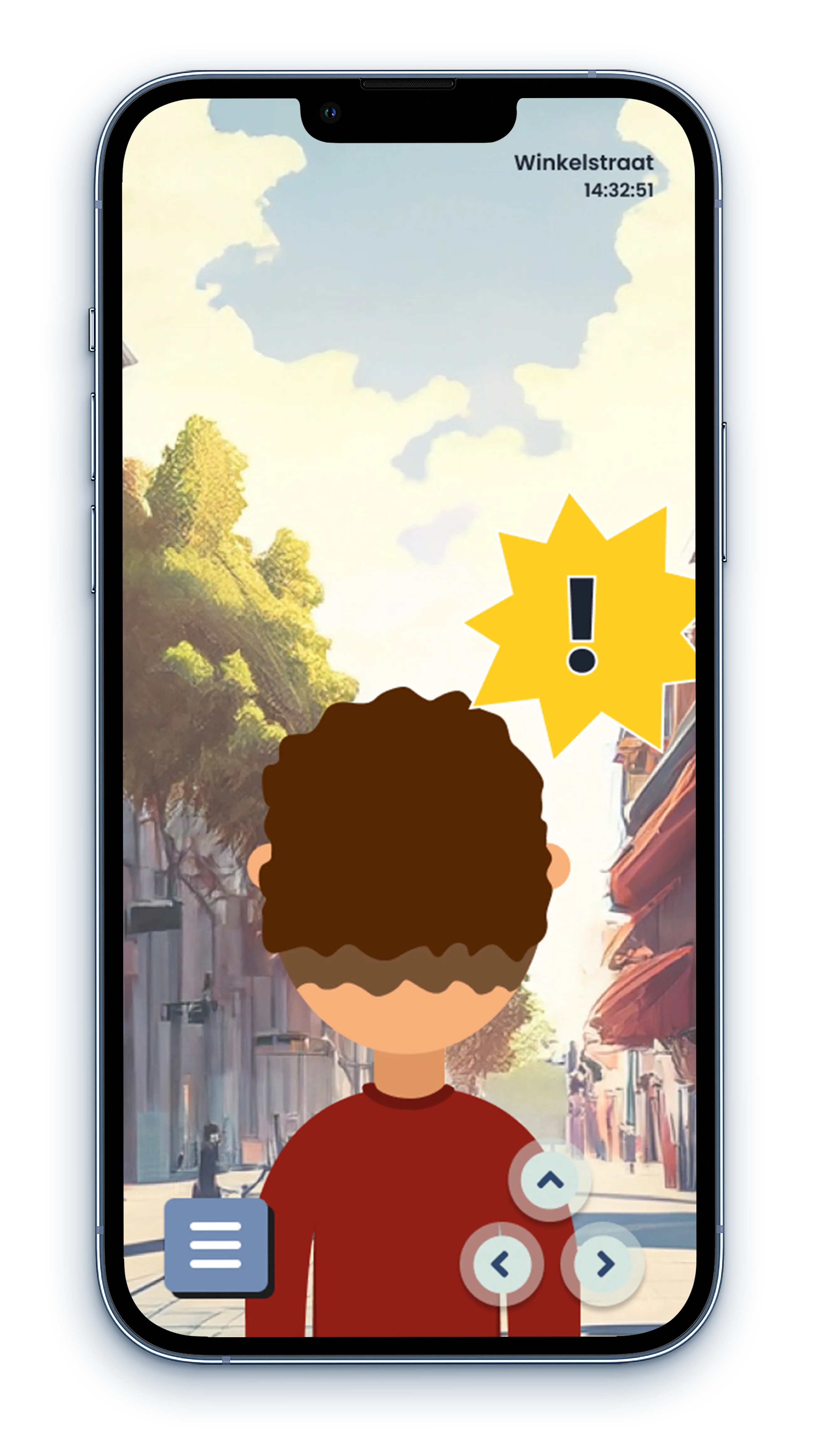 Scherm uit een verhaallijn in SimLife